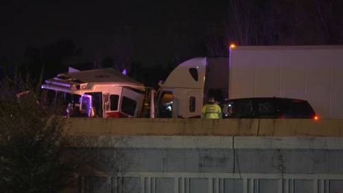 'We are asking for prayers'; 4 firefighters hospitalized after 'serious' accident with 18