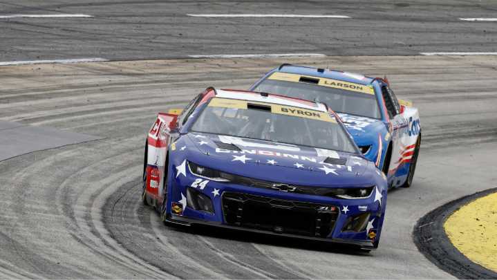 Kyle Larson wins second NASCAR championship, denying Denny Hamlin