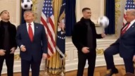 Trump Shares AI Clip Of Him Playing Football With Cristiano Ronaldo At White House