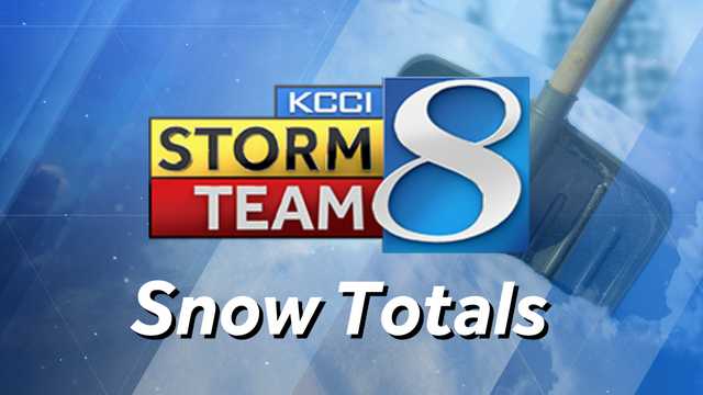 Iowa snow totals: See how much has added up this weekend