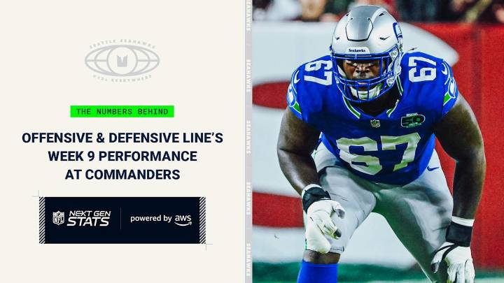 Seahawks Next Gen Stat Of The Week: O-Line Protects Sam Darnold, D