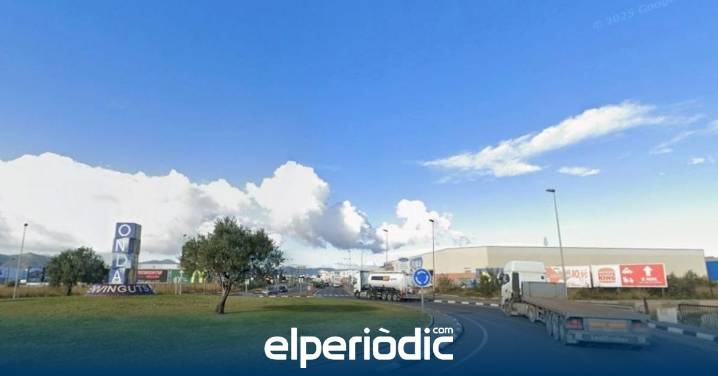 Accidente en Onda: incidencia en la CV-20 a primera hora en la rotonda próxima al apeadero