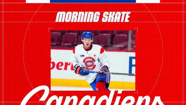 Lines and defense pairings at morning skate