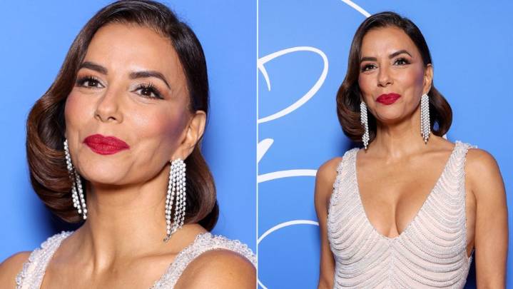 Eva Longoria’s Mônot Gown Evokes Vintage Glamour in Paris