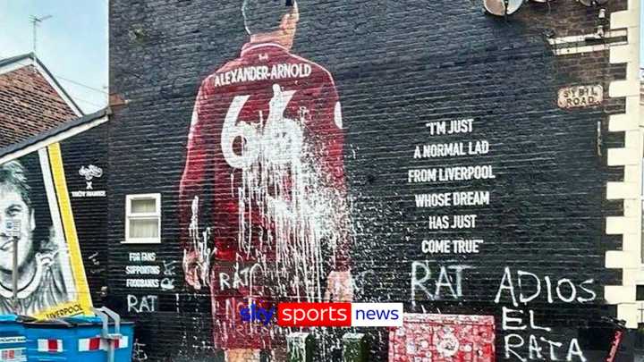 Trent Alexander-Arnold's mural vandalised ahead of CL match against Liverpool