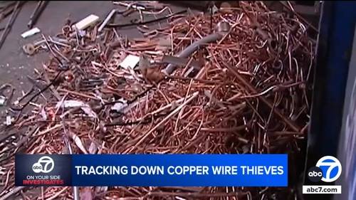 Where does all the stolen copper wire go? ABC7 goes on raid with investigators