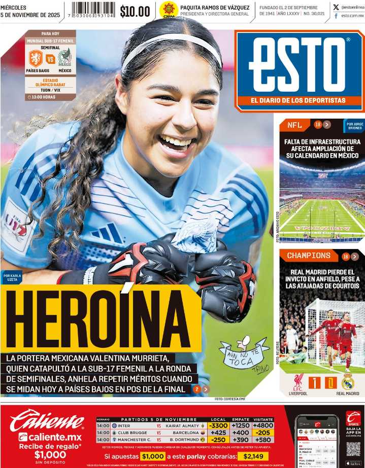 Portada ESTO 5 de noviembre de 2025