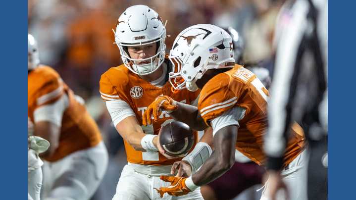 Arch Manning leads No. 16 Texas to 27-17 win over No. 3 Texas A&M, ending Aggies' perfect season