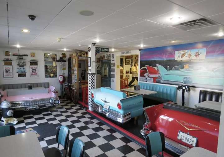 Iconic retro-themed Jersey Shore ice cream shop for sale complete with vintage car booths