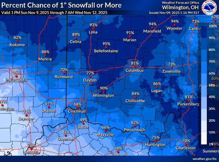 Snow on the Way? NWS Forecast Suggests Light to Moderate Accumulations...