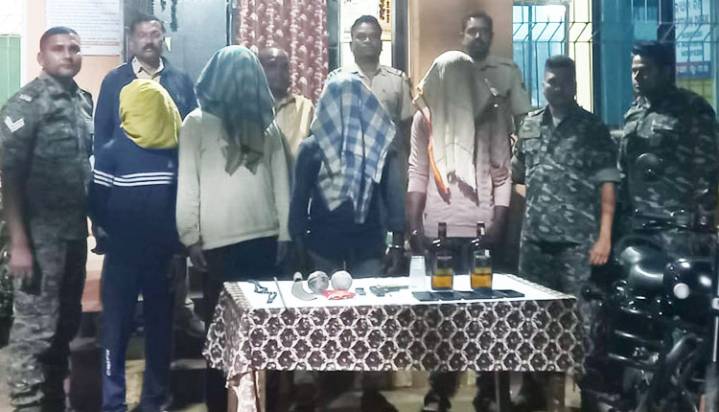 Loot Bid Foiled In Khordha: 4 Arrested, Firearms And Bombs Recovered