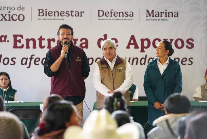 Acompaña gobierno de Hidalgo segunda distribución de apoyos a familias afectadas por las lluvias