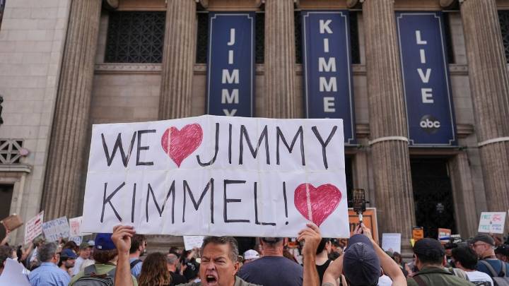 Trump steps up attacks on ABC and Jimmy Kimmel, says network should 'get the bum off the air'