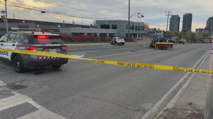 Man, 40, dies from injuries days after rear-ending tractor in North York: Toronto police