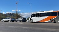 Carambola en Hermosillo: chocan camión de pasajeros y dos vehículos