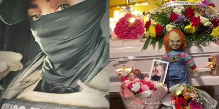 Revelan imágenes del velorio de La Chucky, sicaria del Cártel del Golfo abatida en Tamaulipas