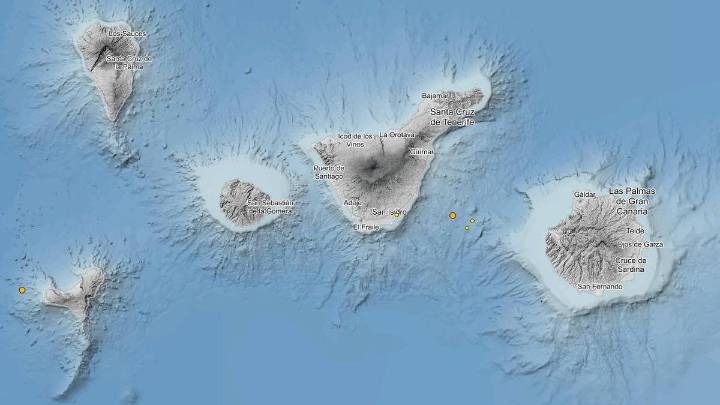 Estos han sido los últimos terremotos cerca de Tenerife