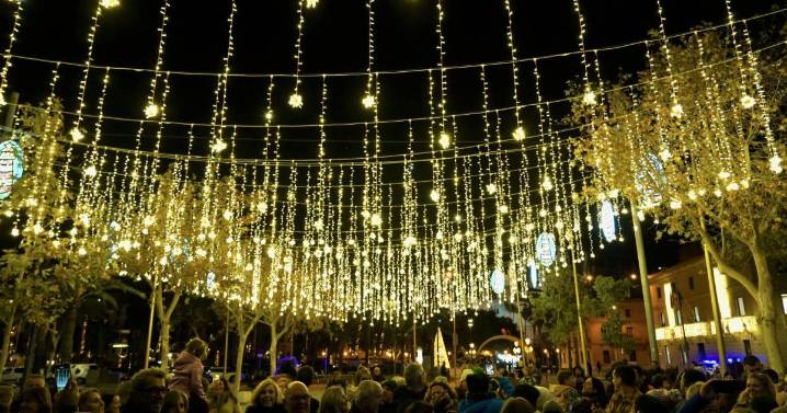 La Navidad ya brilla en el puerto de Palma