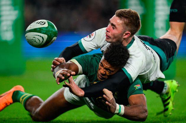 Springboks’ scrum power proves unstoppable for Ireland after flurry of yellow cards