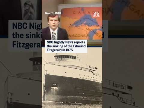 NBC Nightly News reports on the sinking of the Edmund Fitzgerald in 1975