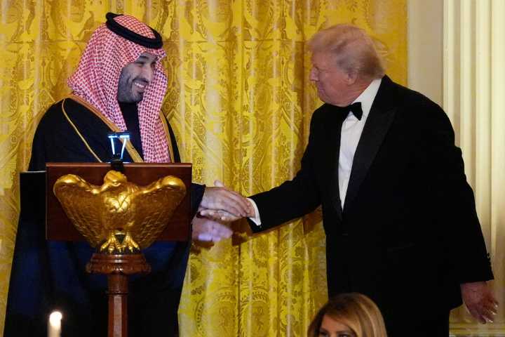 Trump fetes Saudi crown prince with pseudo