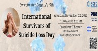 Sweetwater County Prevention Coalition to Host 5th Annual International Survivors of Suicide Loss Day Event