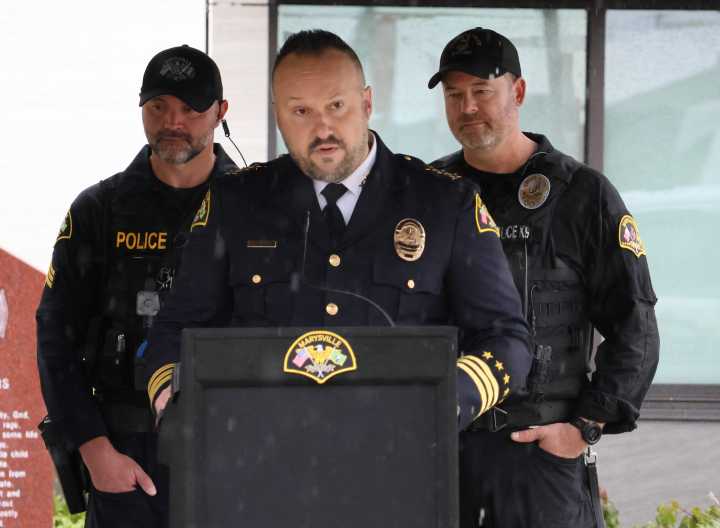 Marysville holds memorial for two fallen K9 units