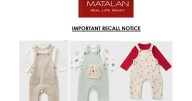 Matalan issues urgent baby clothing recall due to 'injury risk'
