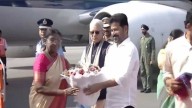 President Droupadi Murmu arrives in Hyderabad on 2 day visit