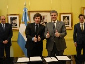 En otro gesto de acercamiento, Javier Milei felicitó a Jorge Macri por la colocación de deuda de la Ciudad de Buenos Aires