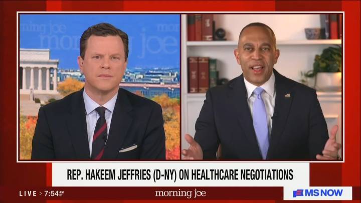 Hakeem Jeffries Warns ACA Subsidies Lapse Will Hurt Red States the Most