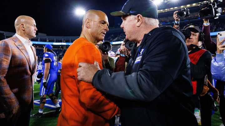 Hear what Florida football interim coach Billy Gonzales said on the decision to bench QB DJ Lagway