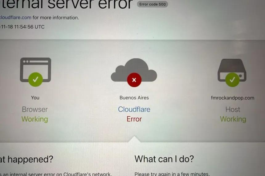 Caída global de Cloudflare: X y portales de noticias fuera de servicio