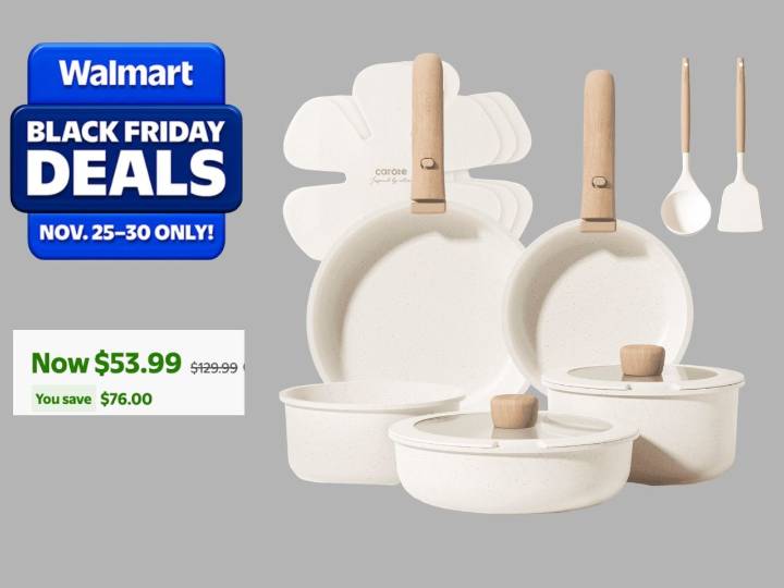 Walmart Black Friday ad deal: Carote 10-piece cookware set deeply discounted today