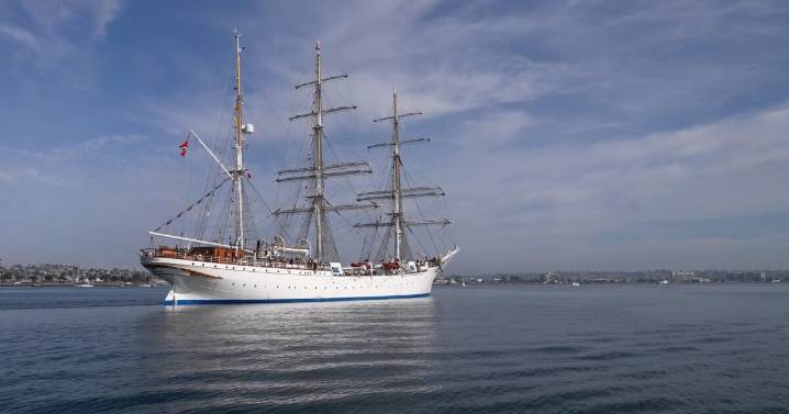 Norwegian tall ship stops in San Diego on global tour