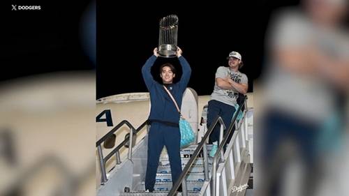 Los Angeles Dodgers return home as repeat World Series Champions