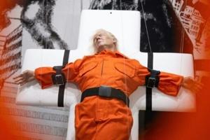 Sculpture of Trump strapped to a cross displayed in Switzerland