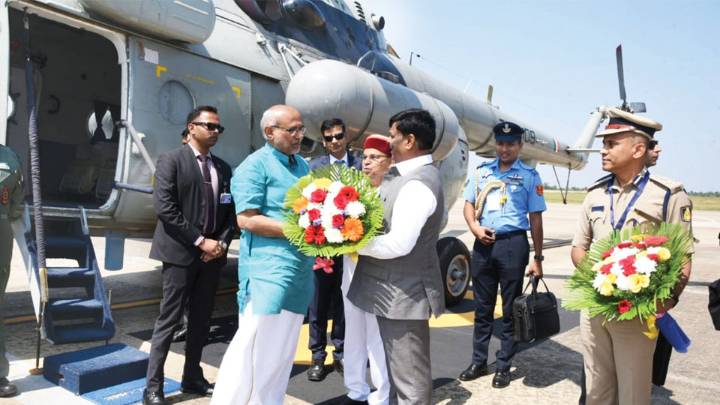 Vice-President arrives in city