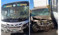 Arequipa: un muerto y siete heridos deja choque frontal de minivan con ómnibus interprovincial