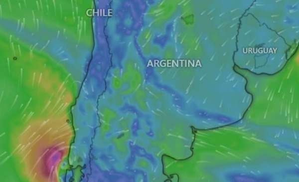 Vine desde Chile: el fenómeno climático que golpeará al país este fin de semana