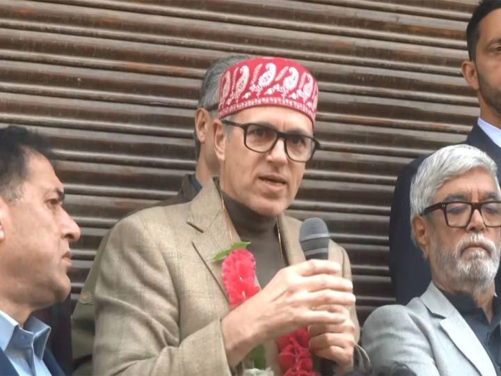 CM Omar Abdullah campaigns for NC candidate Aga Mahmood Mosavi ahead of bypolls