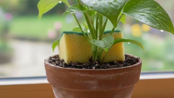 Pocos lo saben: para qué sirve poner una esponja en las macetas de las plantas