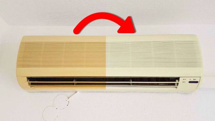 Con un truco casero y un ingrediente: cómo eliminar el color amarillo del aire acondicionado