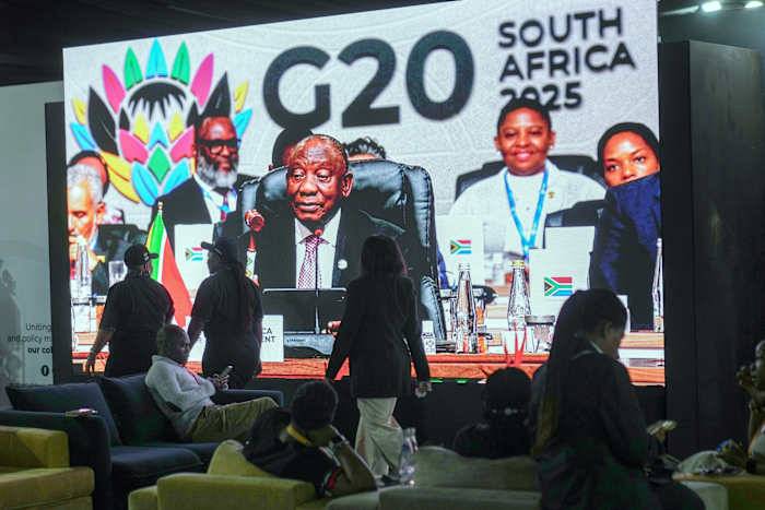 Trump says he's barring South Africa from participating in next year's G20 summit in Miami