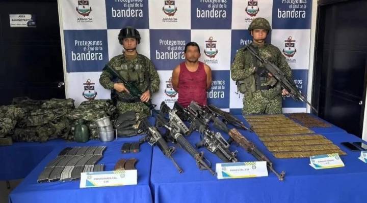 Capturan a alias “Pichurro” con arsenal de guerra; sería presunto cabecilla del Clan del Golfo