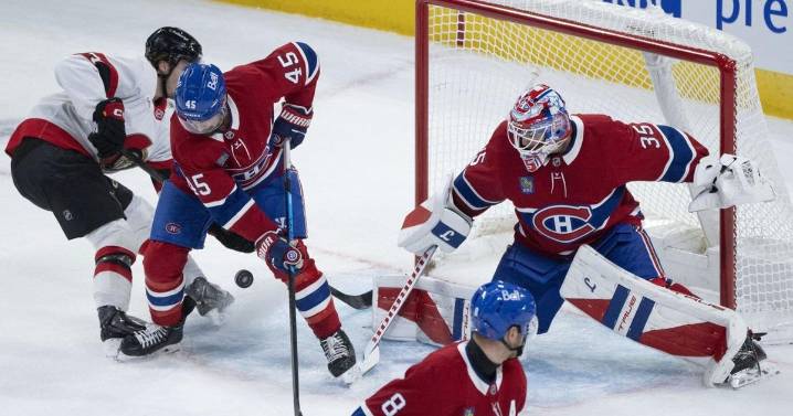 Canadiens quick to congratulate Montembeault after overtime win over Senators