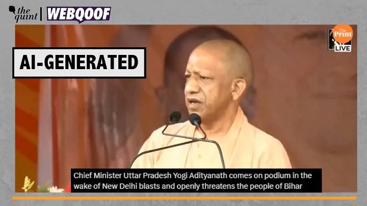Does This Video Show UP CM Yogi Adityanath Warning Bihar Voters? No, It’s AI!