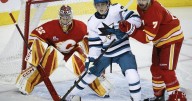 Wolf posts 16-save shutout, Calgary Flames blank San Jose Sharks 2