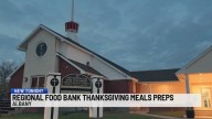 Preparations for the Regional Food Bank's Thanksgiving meal distributions