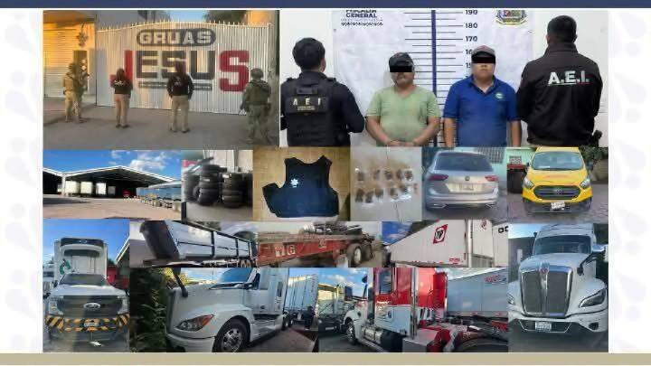 Tecamachalco: caen dos en posesión de vehículos con reporte de robo, droga y equipo táctico